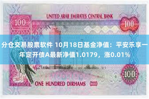 分仓交易股票软件 10月18日基金净值：平安乐享一年定开债A最新净值1.0179，涨0.01%