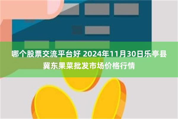 哪个股票交流平台好 2024年11月30日乐亭县冀东果菜批发市场价格行情