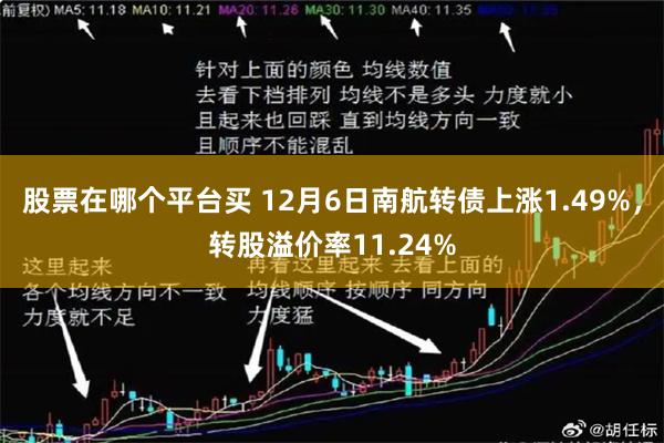 股票在哪个平台买 12月6日南航转债上涨1.49%，转股溢价率11.24%